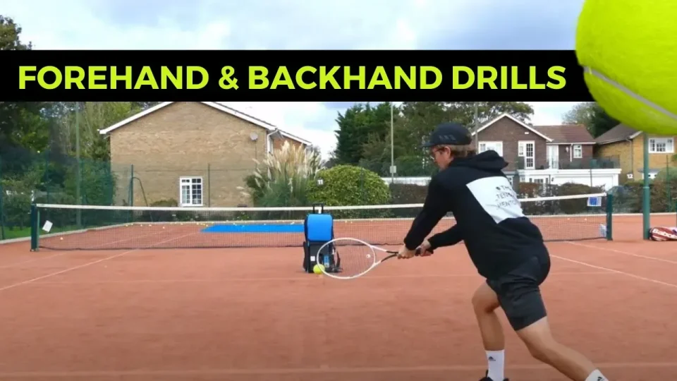Training forehand backhand slinger bag